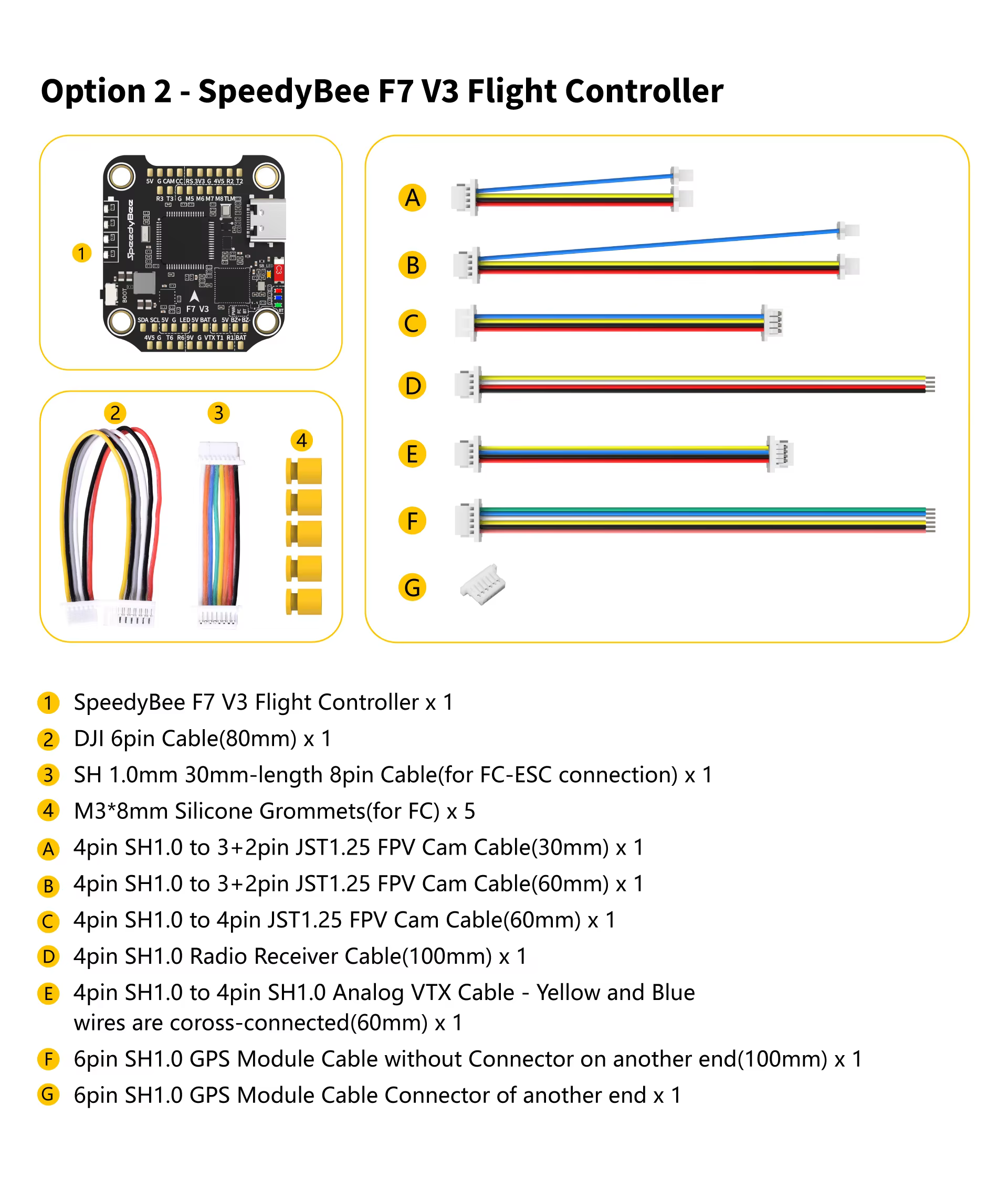 SpeedyBee F7 V3 BL32 50A 30x30 Stack INAV Betaflight Emuflight Wireless Firmware Flasher Black Data Analyze Speedybee F405 V3 detail 8